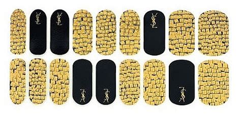 Yves Saint Laurent Couture Metal Manicure Grunge Sequins 